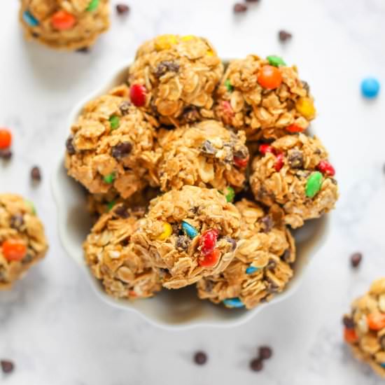 No Bake Monster Cookie Bites - Recipe photo by Purely Katie