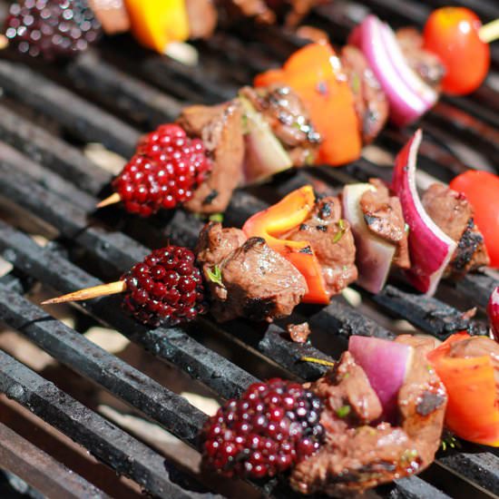 Venison Blackberry Kabobs - Recipe photo by PGPBMeghan