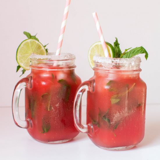 Watermelon Ginger Mockjitos - Recipe photo by kayskitchen