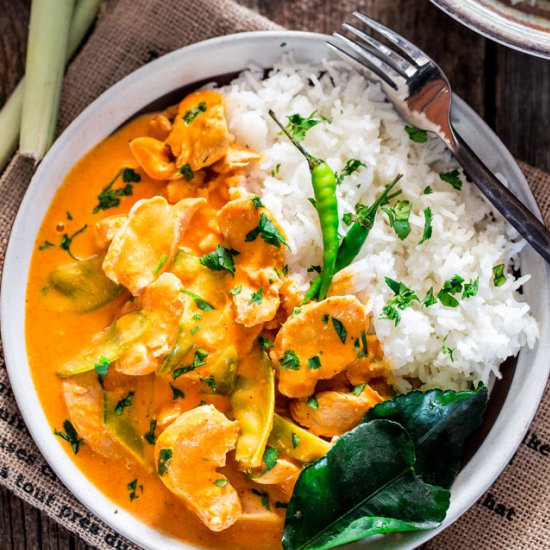 Thai Red Chicken Curry - Recipe photo by jocooks