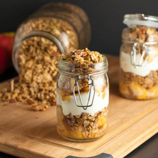 Apple Crumble Breakfast Parfait - Recipe photo by Flavour and Savour