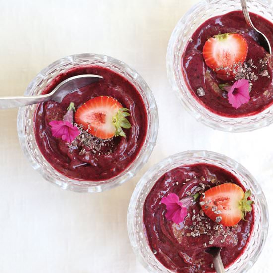 Raspberry Avocado Nice Cream - Recipe photo by pure ella