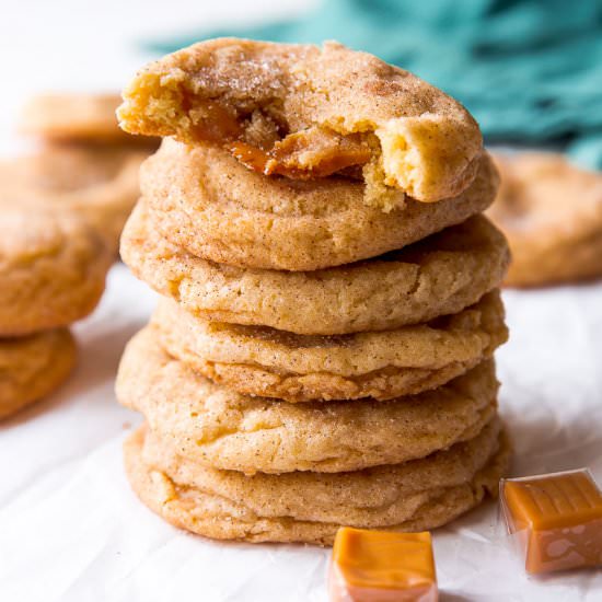 Soft Caramel Snickerdoodles - Recipe photo by sallysbakingaddiction