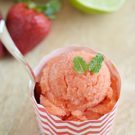 Strawberry Mango Italian Ice - Recipe photo by FindingZest