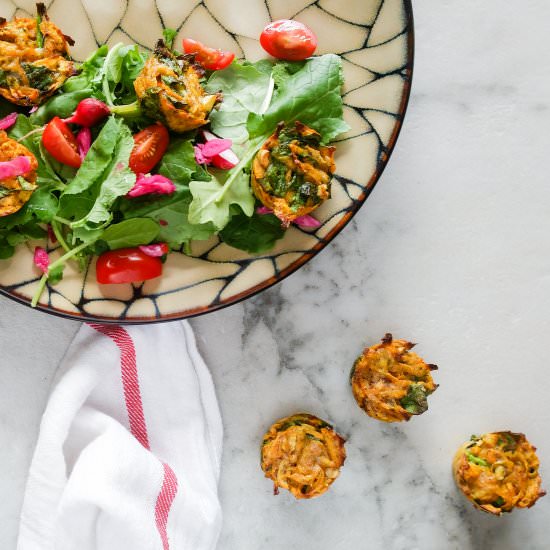 Sweet Potato Latke Bites - Recipe photo by TheNomadicWife