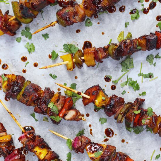 Chinese Black Bean Pork Kabobs - Recipe photo by evseats