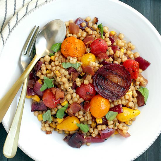 Fregola with Tomatoes and Onions - Recipe photo by twoofakindcooks