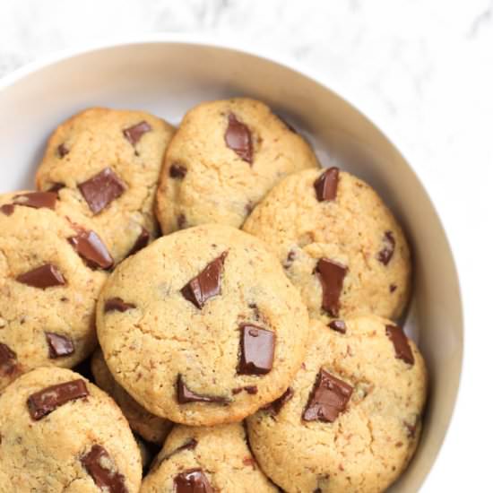 Chickpea Chocolate Chunk Cookies - Recipe photo by felicialim