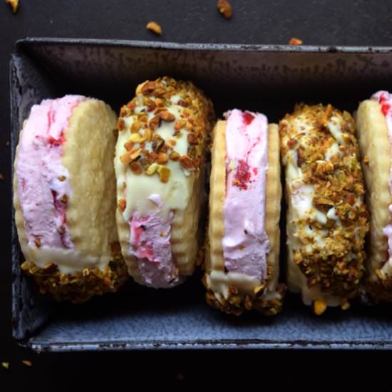 Shortbread Ice Cream Sandwiches - Recipe photo by alocalchoice
