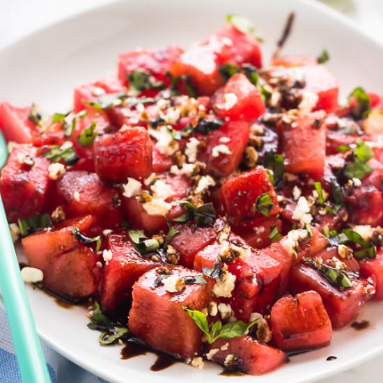 Watermelon Feta Salad - Recipe photo by jessicainthekitchen