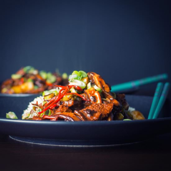 Stir Fry Beef and Shiitake Mushroom - Recipe photo by Brian Jones