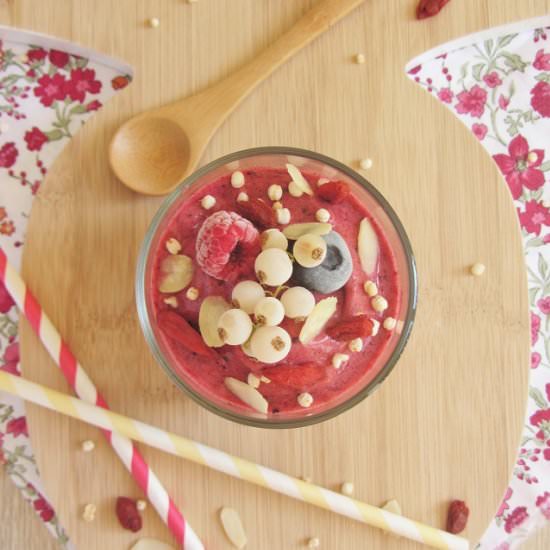 Banana and Berries Nice Cream - Recipe photo by Iletaitunerecette