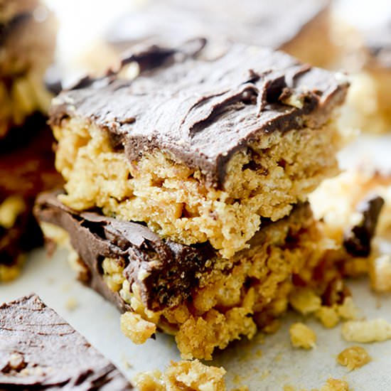 Healthy Scotcheroo Bars - Recipe photo by recipe-diaries