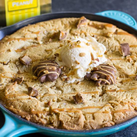 TURTLES Peanut Butter Pizookie - Recipe photo by culinaryhill