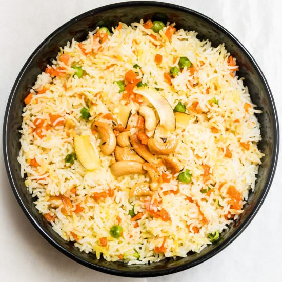 Indian Coconut Rice Pulao - Recipe photo by dimpieekitchen