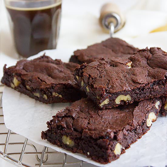 Chewy Egg Free Fudge Brownies - Recipe photo by MunatyCooking