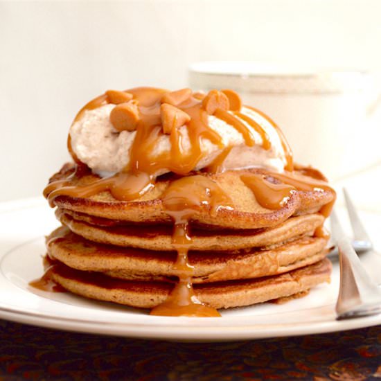Butterbeer Pancakes - Recipe photo by jeanieandluluskitchen