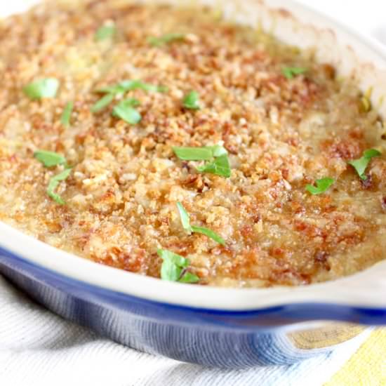 Cheesy Summer Squash Casserole - Recipe photo by Lively Table
