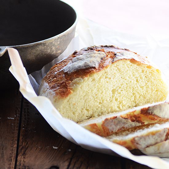 No Knead Country Artisan Bread - Recipe photo by TheSaltyPot