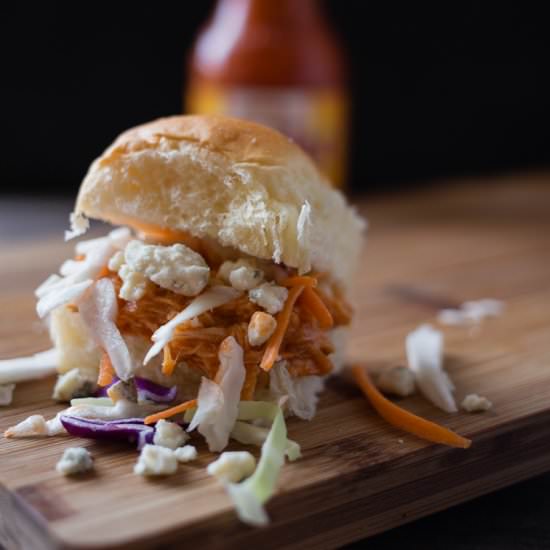 Slow Cooker Buffalo Chicken Sliders - Recipe photo by SouthernFairytale