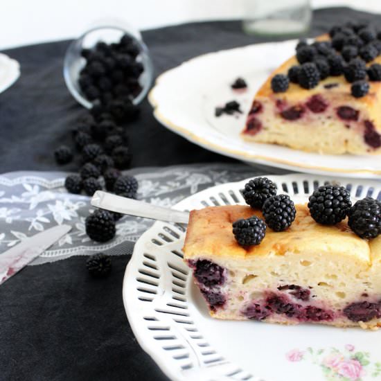 Blackberry and viola cake - Recipe photo by Insomnie Cherry