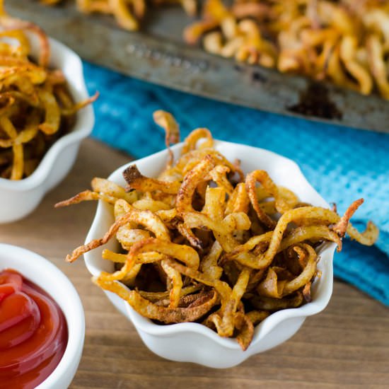 oven baked curly fries - Recipe photo by freshaprilflours