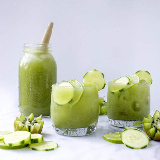 Cucumber-Mint Fruit Cooler - Recipe photo by yestoyolks