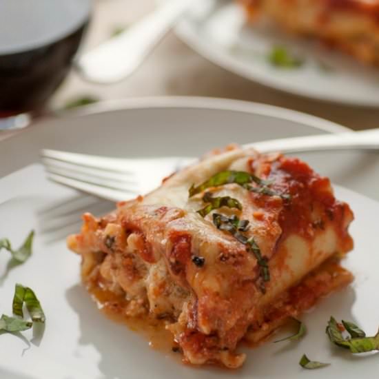 Italian Sausage Lasagna Roll Ups - Recipe photo by Joes Healthy Meals