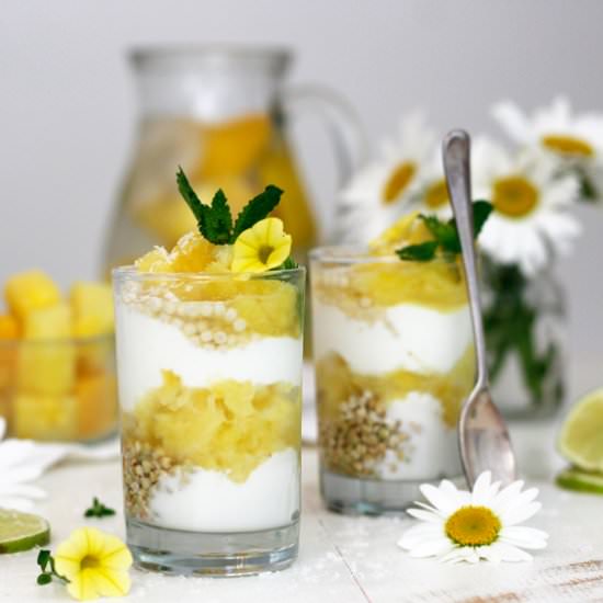 Pineapple Lime Coconut Parfait - Recipe photo by greensmoothiegourmet