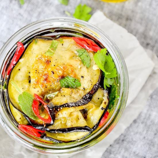 Marinated eggplant - Recipe photo by bazyliaczywanilia