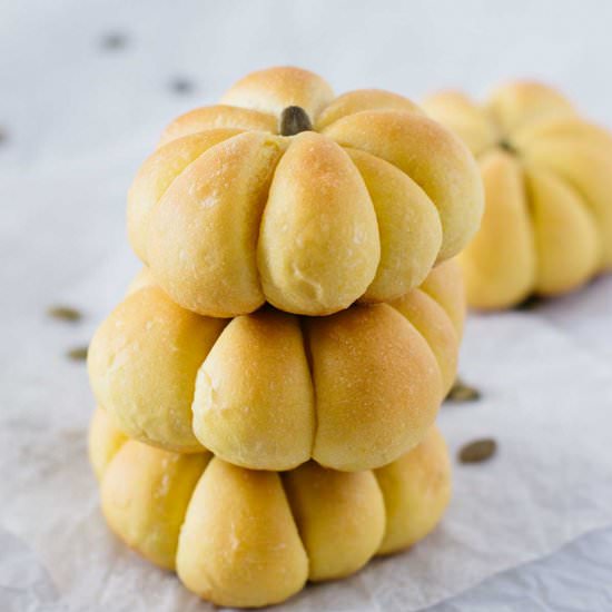Japanese Kabocha Bread - Recipe photo by Chopstick Chronicles