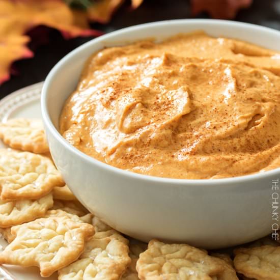 Pumpkin Pie Dip - Recipe photo by The Chunky Chef