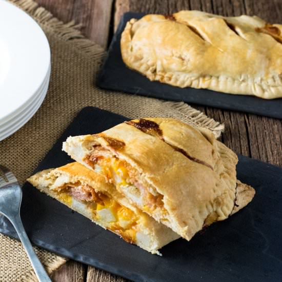 Ham Cheese and Potato Cornish Pasty - Recipe photo by Fox Valley Foodie