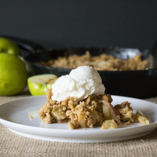 Caramel Apple Crisp - Recipe photo by TheSaltyMarshmallow