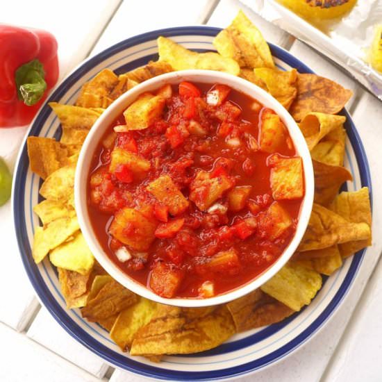 Grilled Pineapple Salsa - Recipe photo by perchancetocook.com