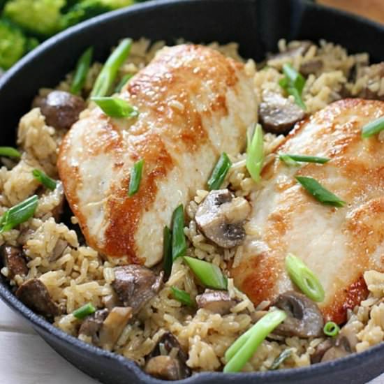 Chicken, Rice and Mushrooms - Recipe photo by laughingspatula.com