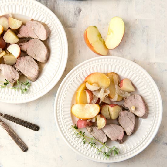 Apple Cider Pork Tenderloin - Recipe photo by FoodFanatical