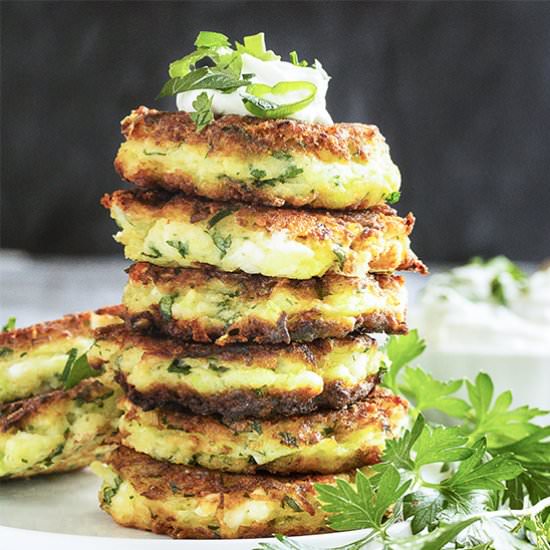 Gluten Free Zucchini Fritters - Recipe photo by justalittlebitofbacon