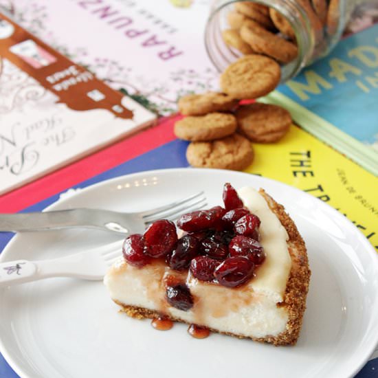 Cooking Light Cranberry Cheesecake - Recipe photo by GlitterandBubbles