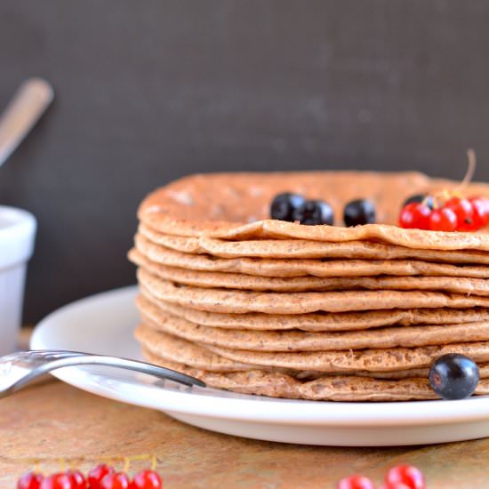 Oat Bran-Buckwheat Pancakes - Recipe photo by Nutriplanet