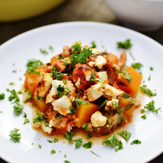 Tuna, Butternut Squash, and Feta Bake - Recipe photo by everydayhealthyrecipes