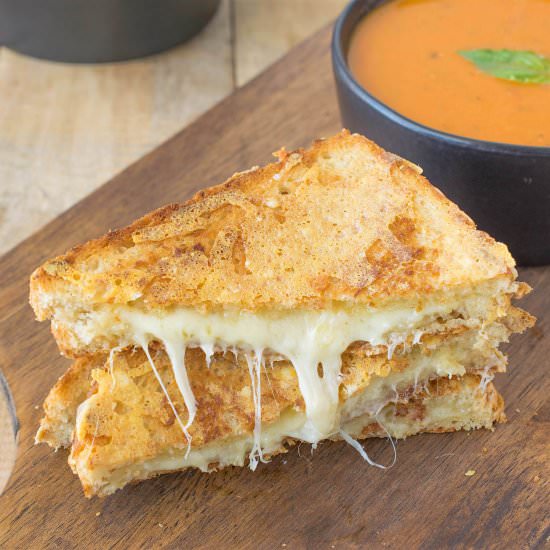 Triple grilled cheese - Recipe photo by culinaryginger