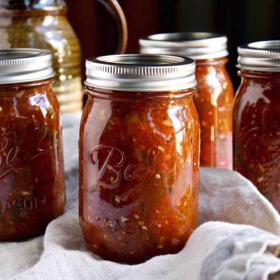 Fire Roasted Salsa - Recipe photo by the hungry bluebird