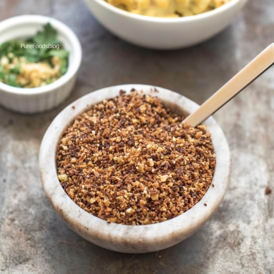 Paleo skinny "bread" crumbs - Recipe photo by purefoodsblog