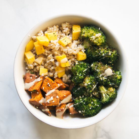 Vegan Sweet Potato Buddha Bowl - Recipe photo by ambitiouskitchen