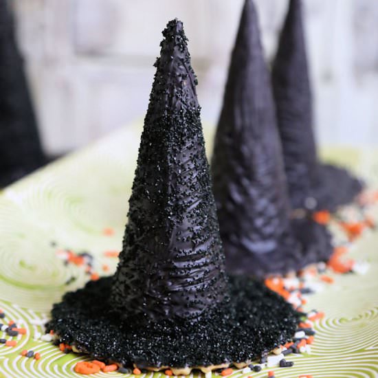 Surprise Inside Edible Witch Hats - Recipe photo by Blommi