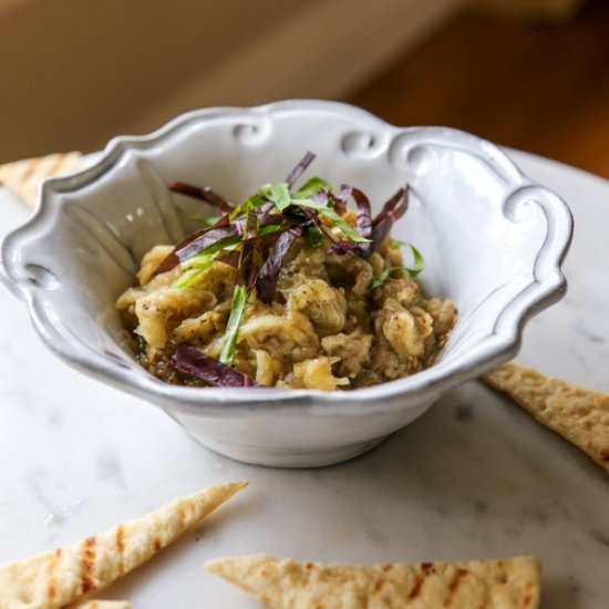 Roasted Eggplant Spread - Recipe photo by maren@eatingworks