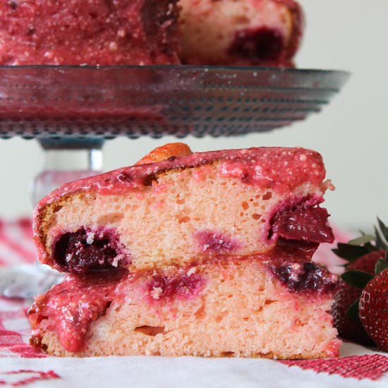 Strawberry Cake - Recipe photo by PicNic_NZ