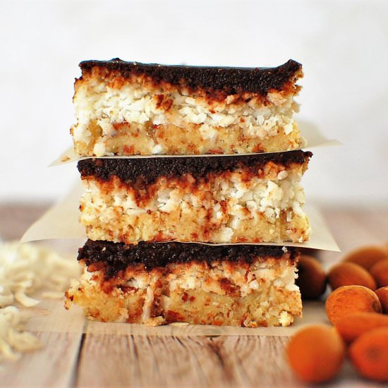 No Bake Almond Coconut Bars - Recipe photo by thatsrealyummy
