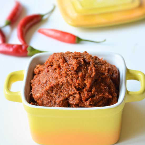 Thai Red Curry Paste - Recipe photo by The Mint Thief